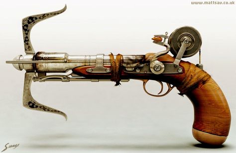 Steampunk archery weapon