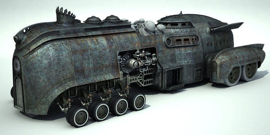 Steampunk Gru vehicle