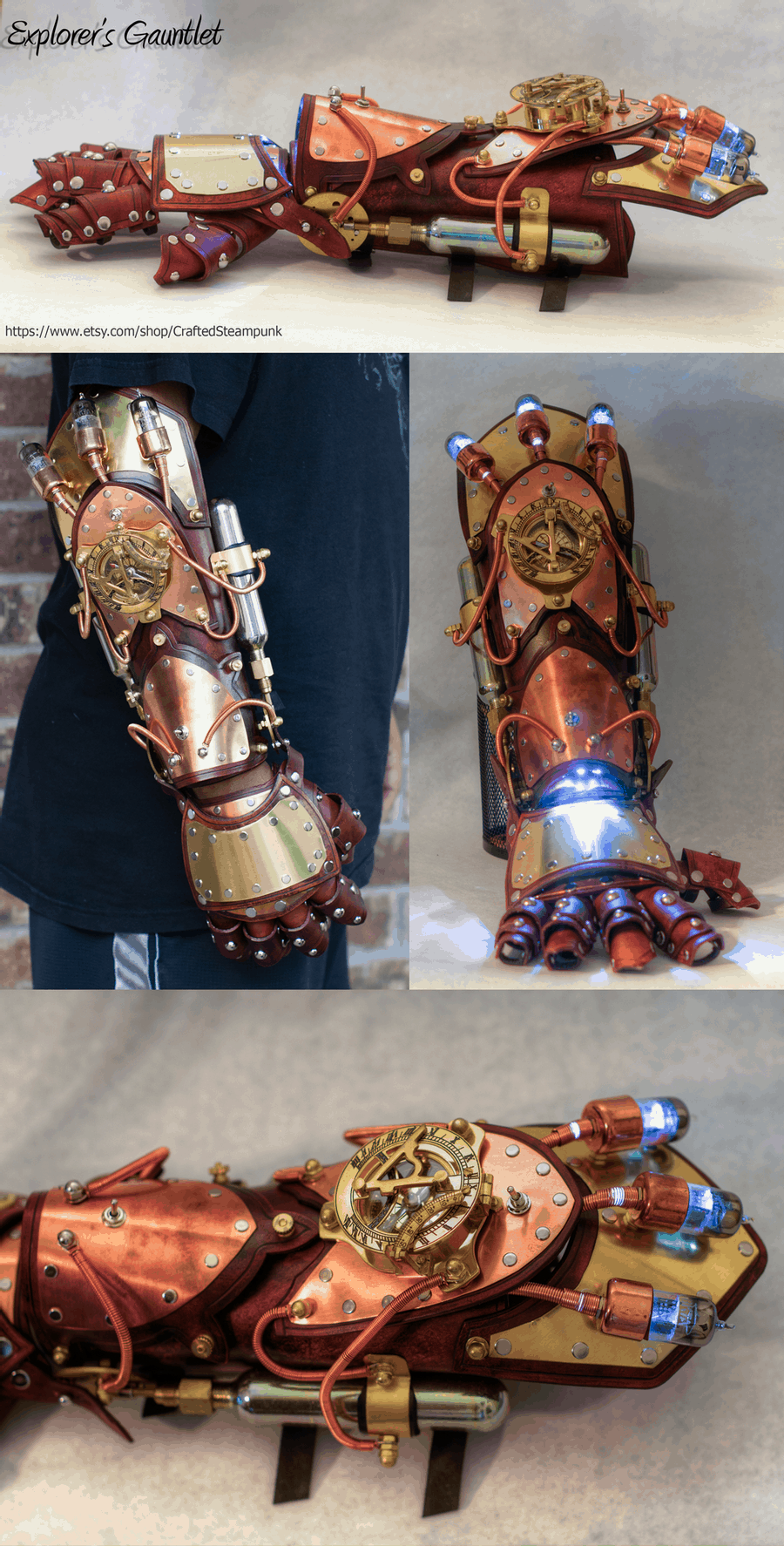 Steampunk Iron Man power glove