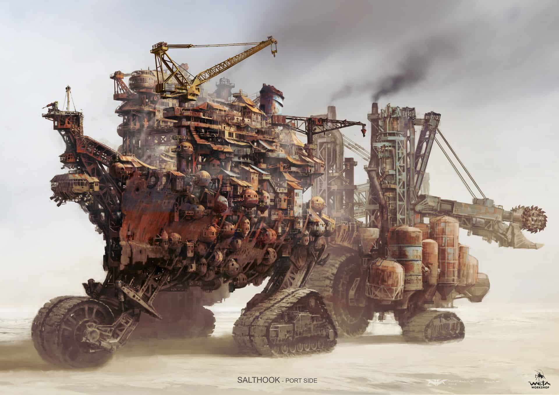Steampunk tank concept art