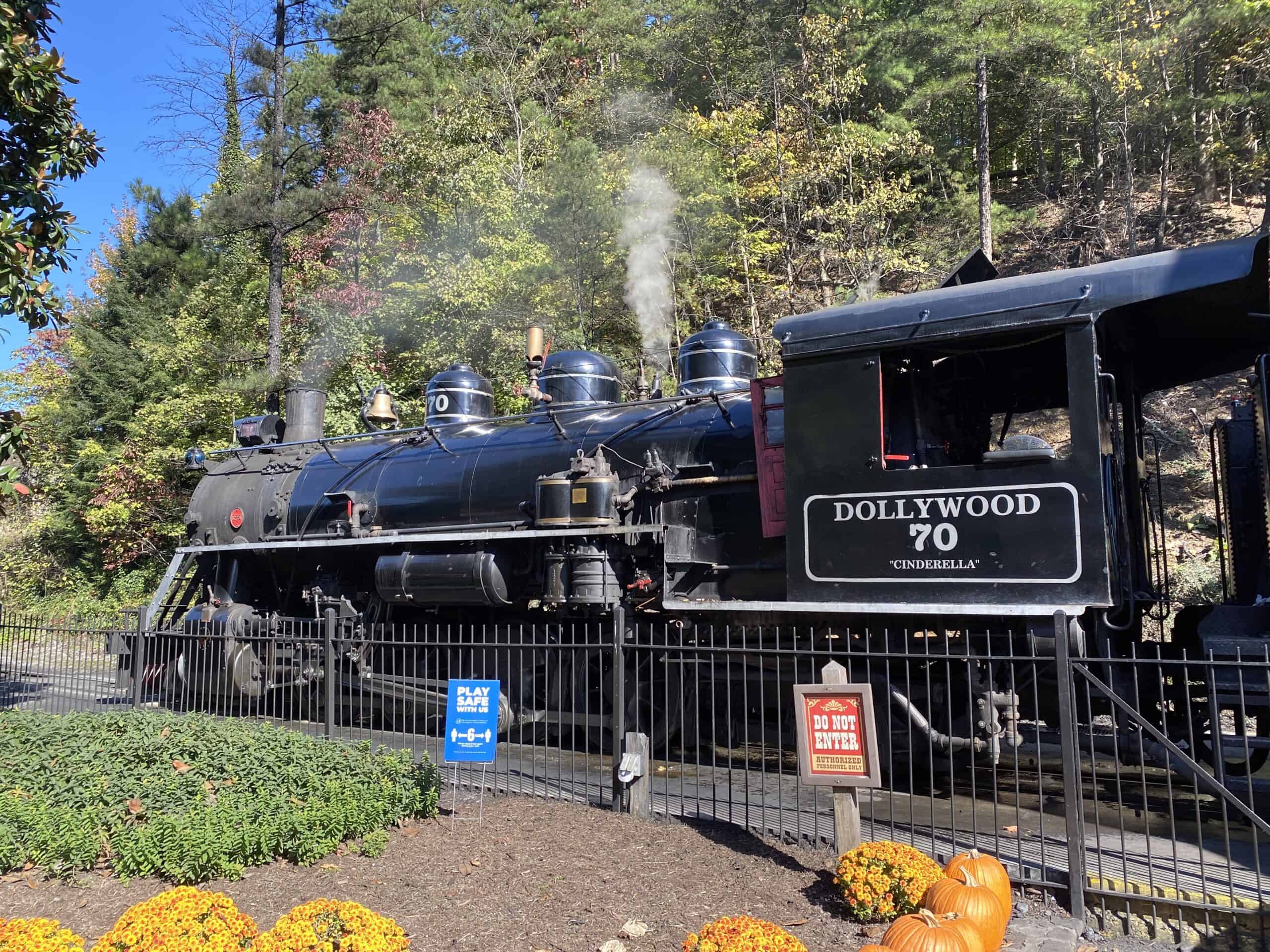 Dollywood steam locomotive
