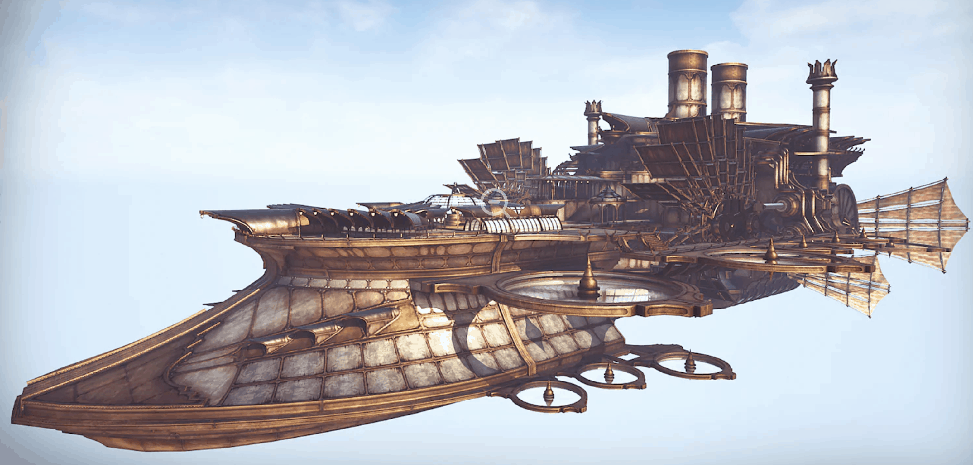 Steampunk Airship Virtual Assets