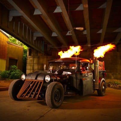 Fire-breathing Steampunk Truck