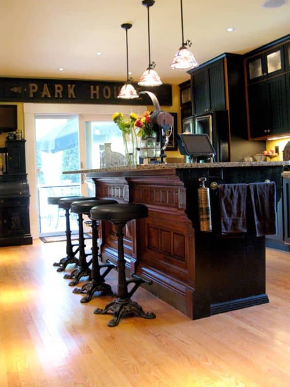 Steampunk kitchen island