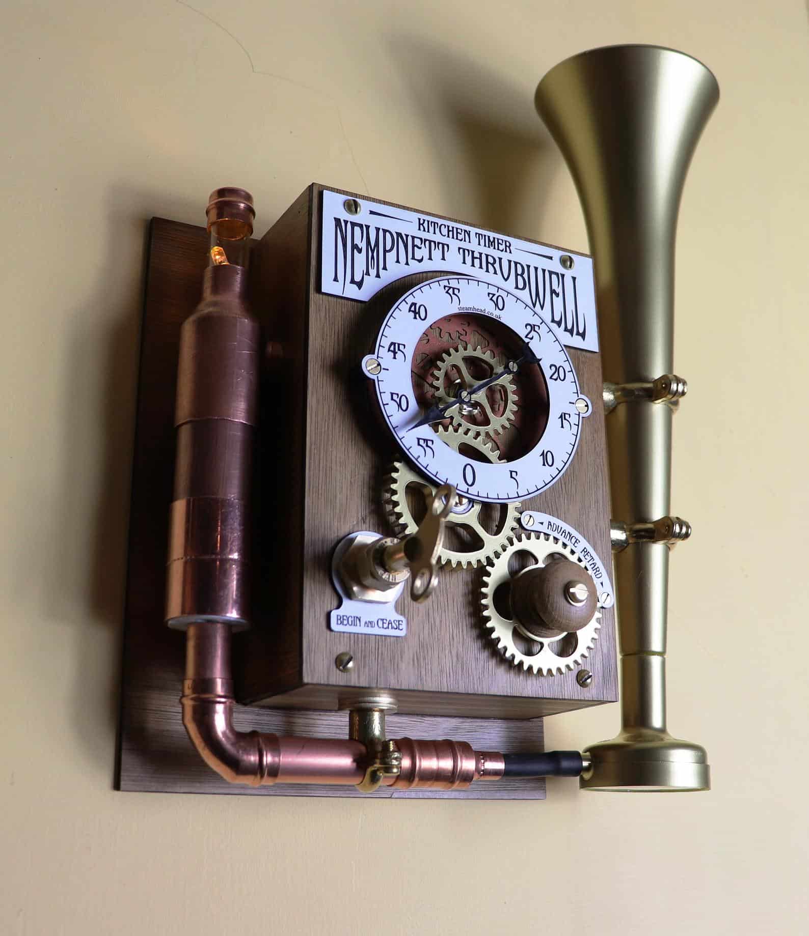 Steampunk kitchen timer